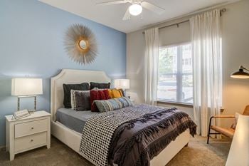 Plush carpeting in bedrooms